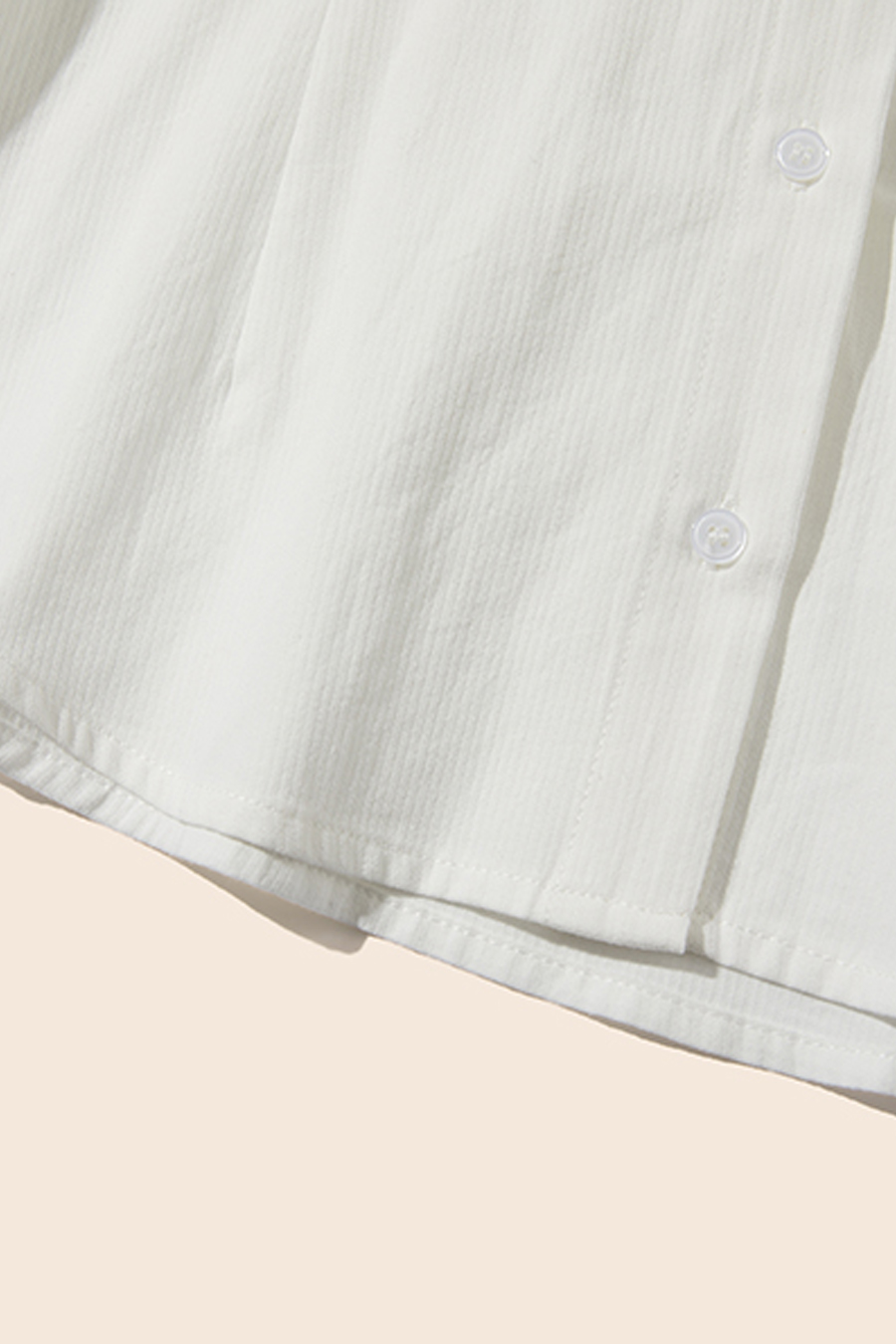 Tie-Back Fitted Button-Up Shirt|yescci-YESCCI.com