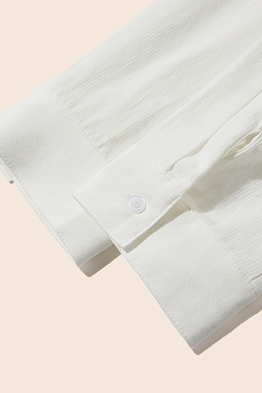 Tie-Back Fitted Button-Up Shirt|yescci-YESCCI.com