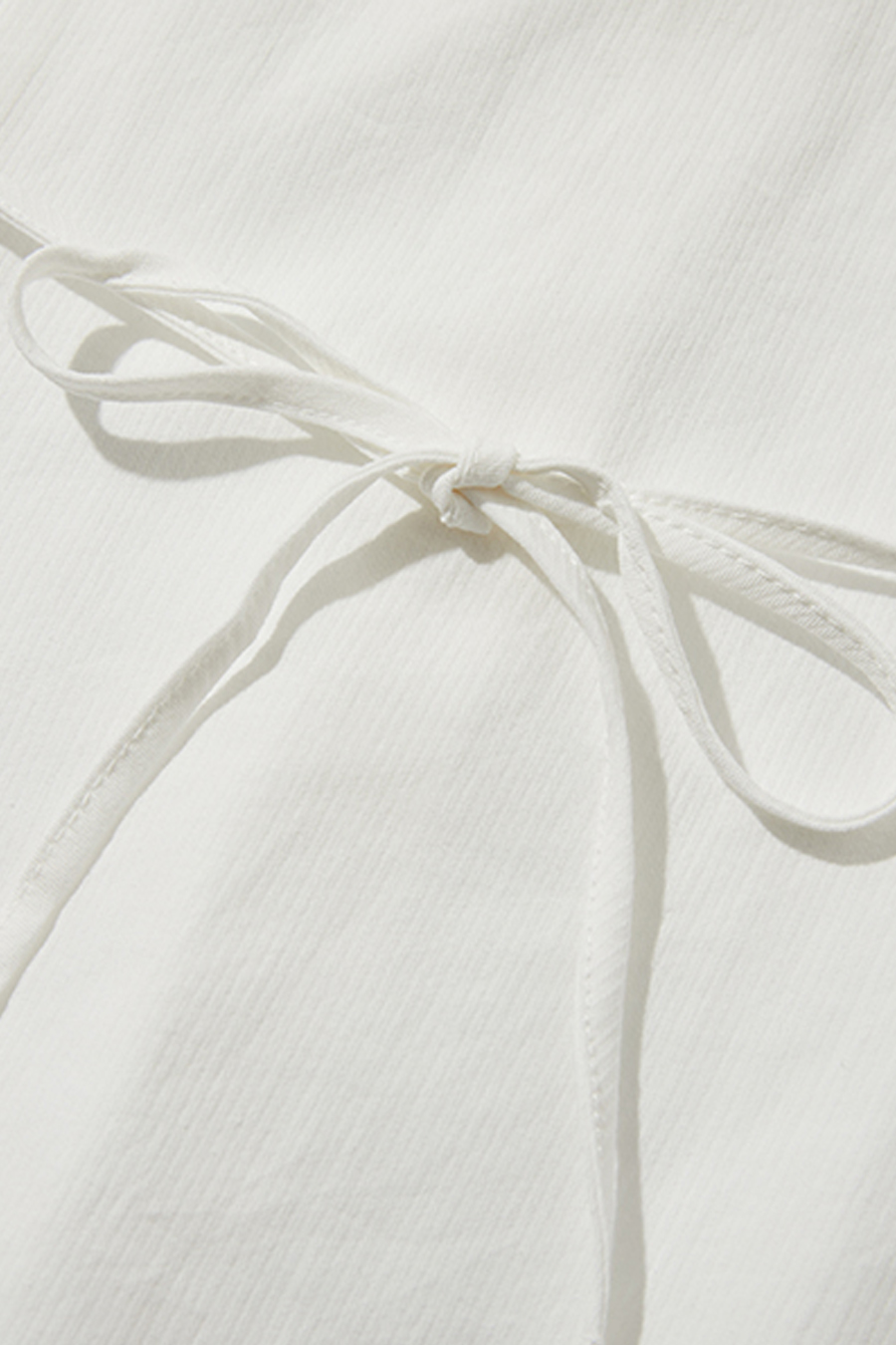 Tie-Back Fitted Button-Up Shirt|yescci-YESCCI.com