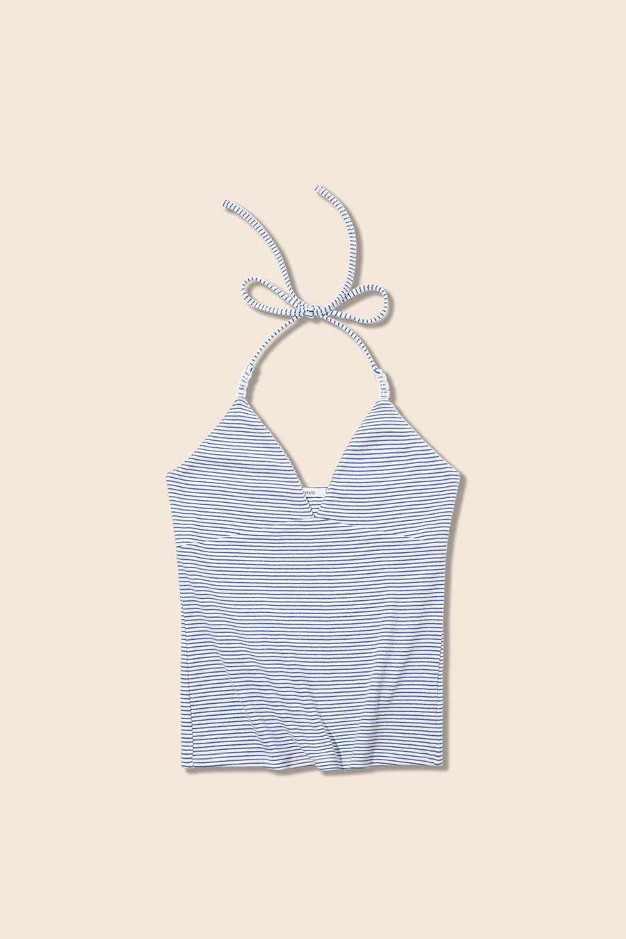 Striped Halter Tie Cami Top|yescci-YESCCI.com