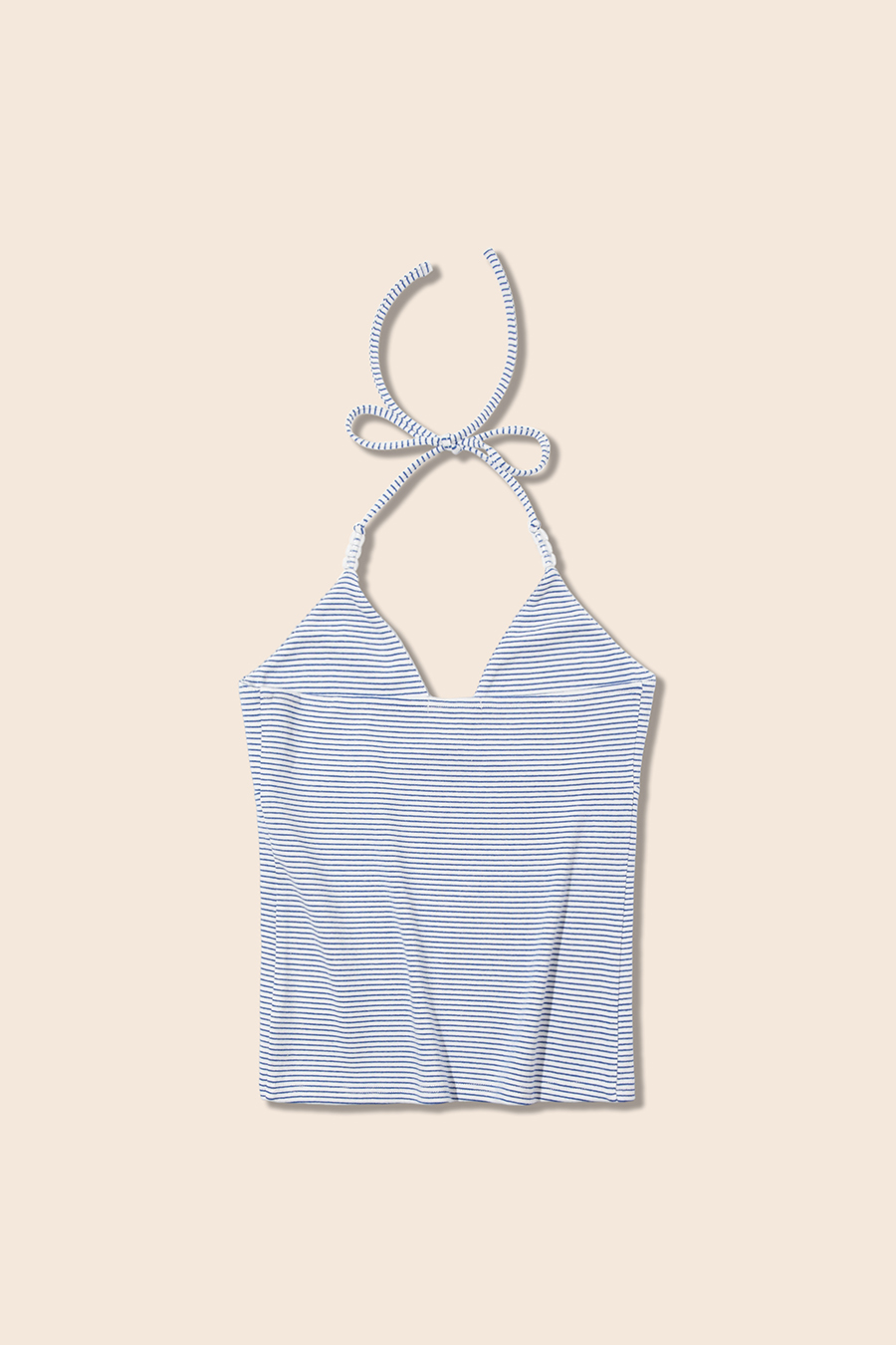 Striped Halter Tie Cami Top|yescci-YESCCI.com