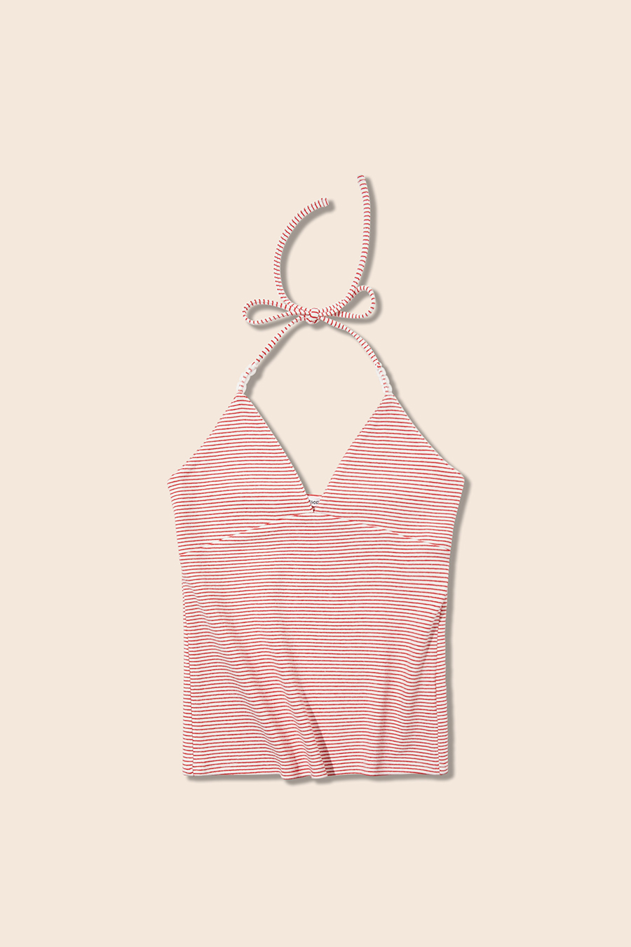 Striped Halter Tie Cami Top|yescci-YESCCI.com