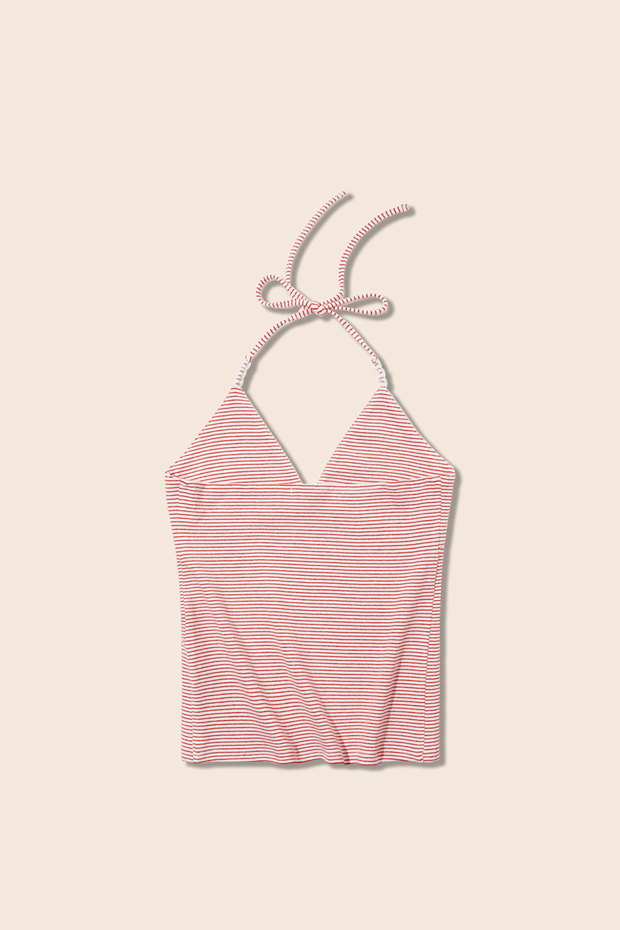 Striped Halter Tie Cami Top|yescci-YESCCI.com