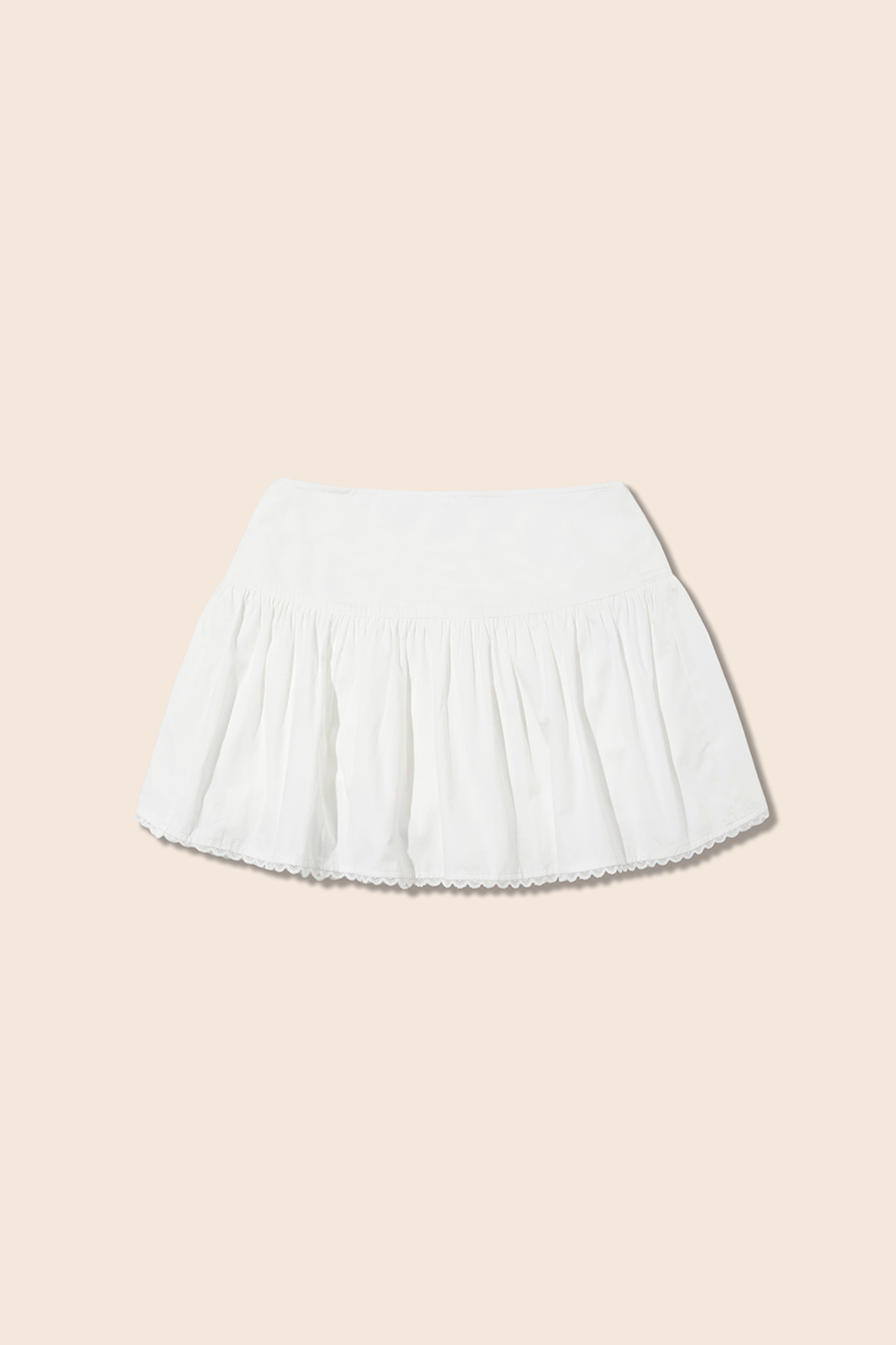 Lace Hem Tiered Mini Skirt|yescci-YESCCI.com