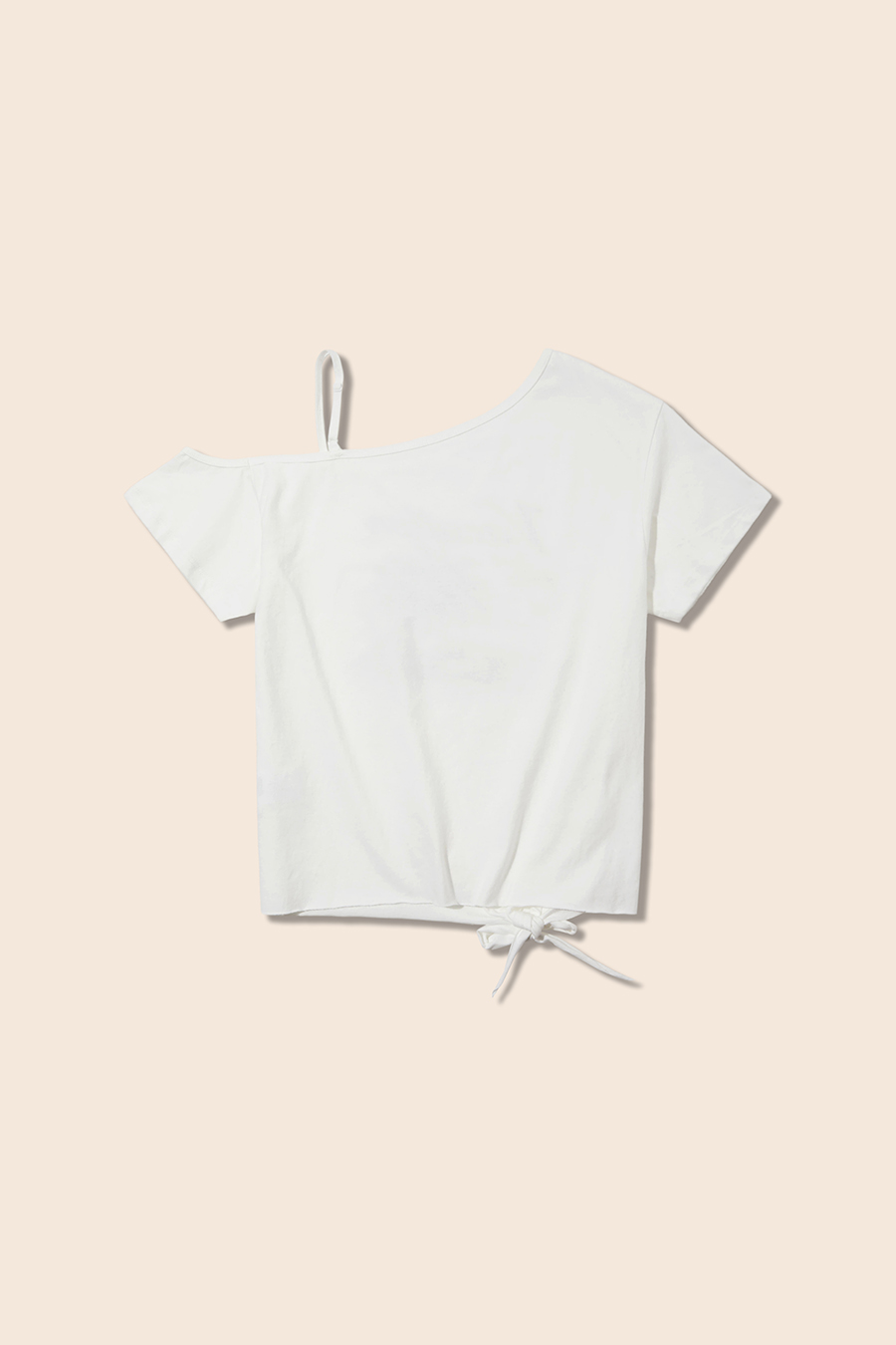Vacation Print Asymmetrical Tee|yescci