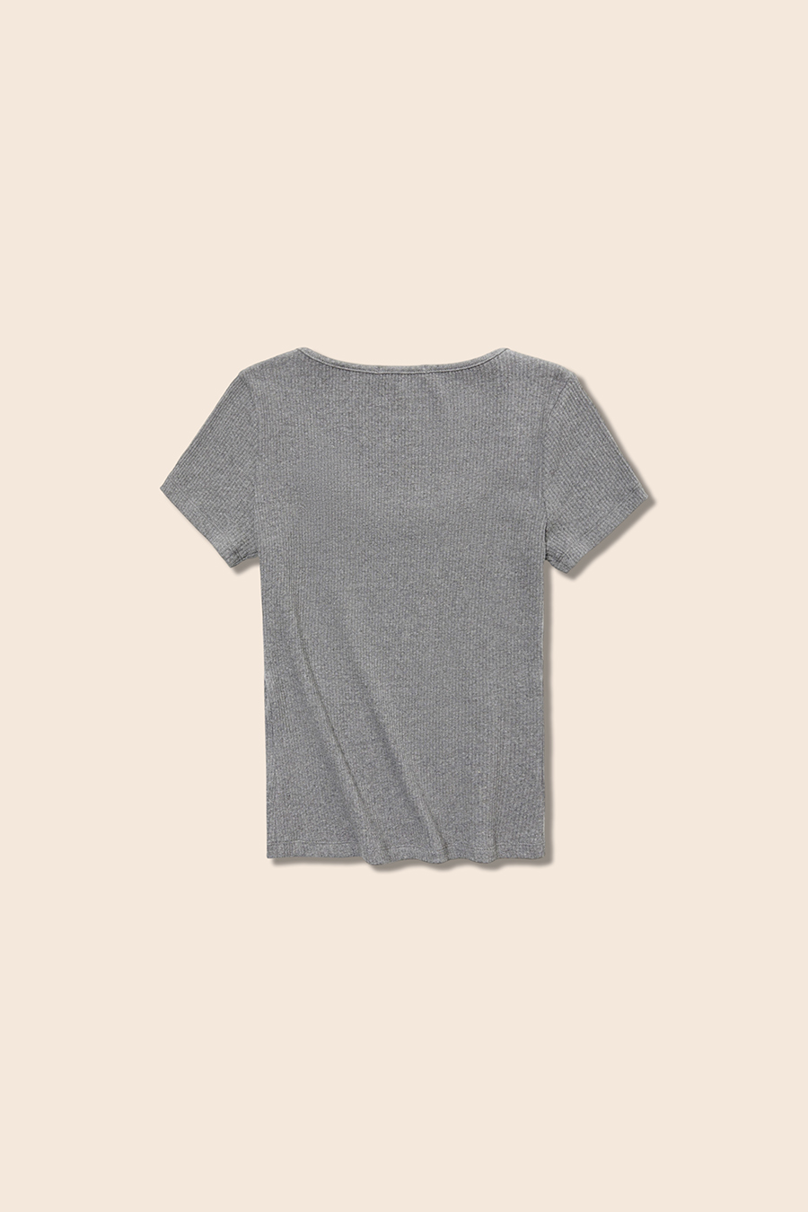 Sweet Lace Trim Ribbed T-Shirt|yescci