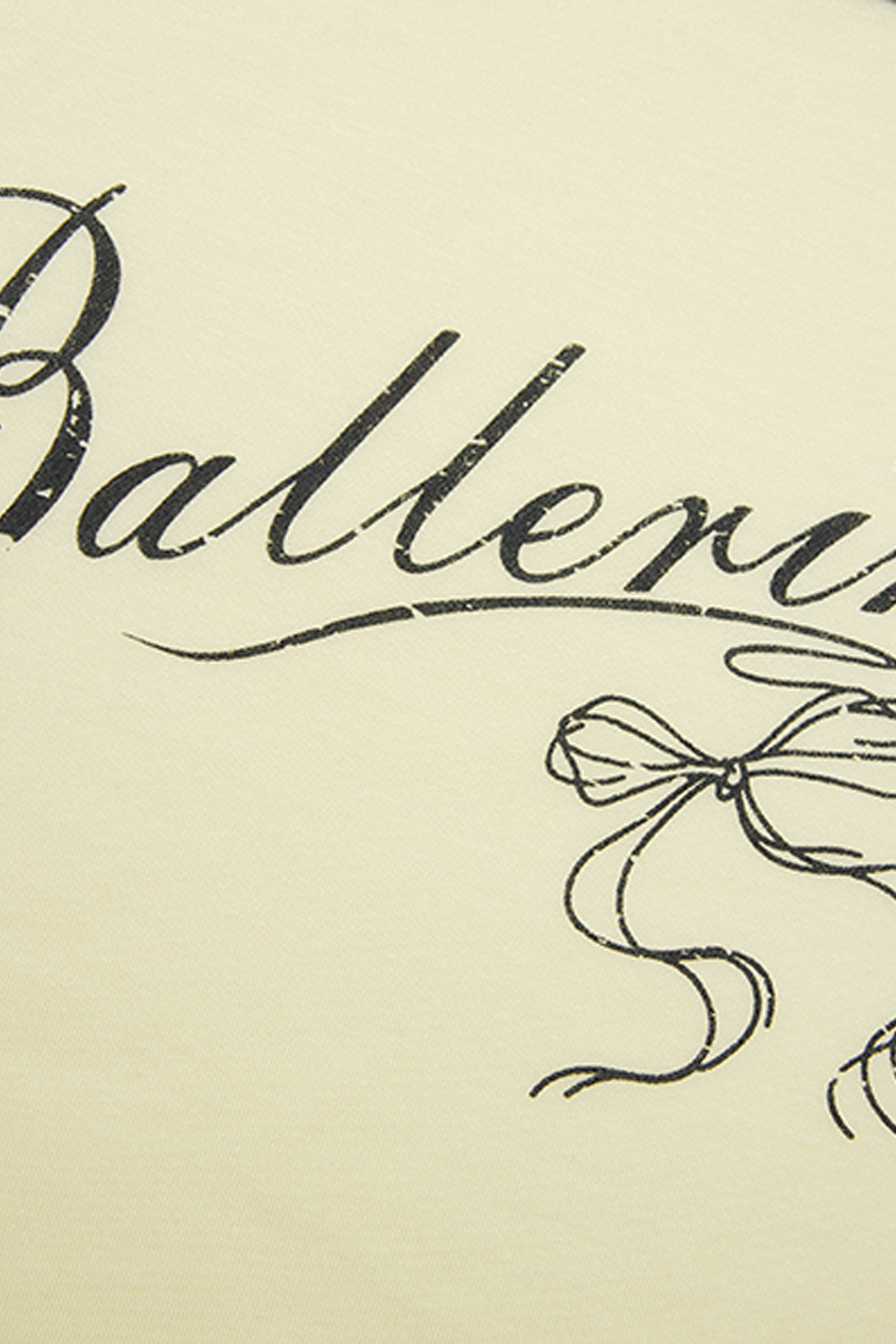 Ringer Neck "Ballerina" Graphic Tee|yescci-YESCCI.com