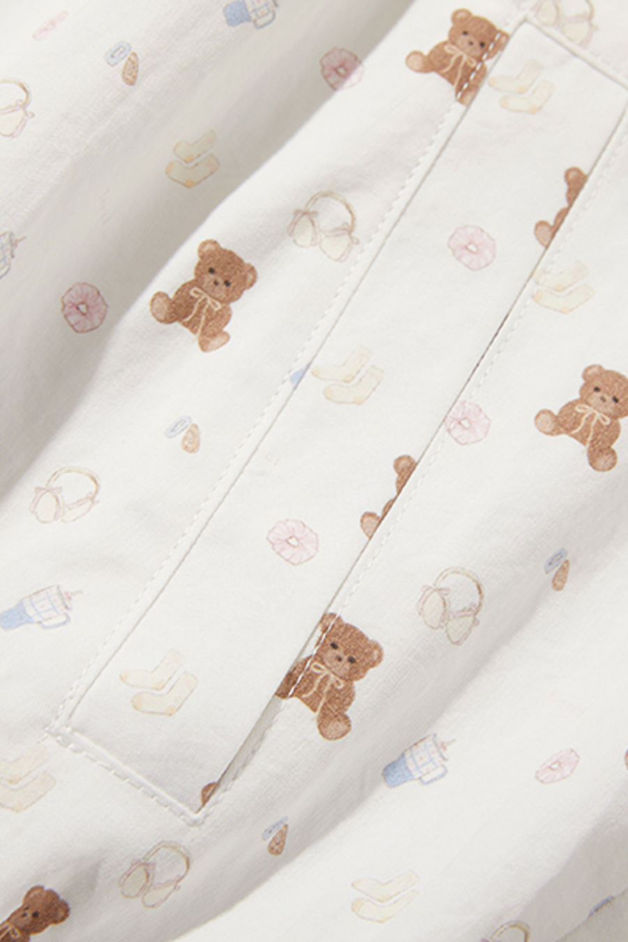Bear Print Hooded Jacket|yescci-YESCCI.com