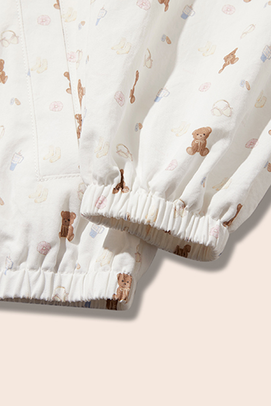 Bear Print Hooded Jacket|yescci-YESCCI.com