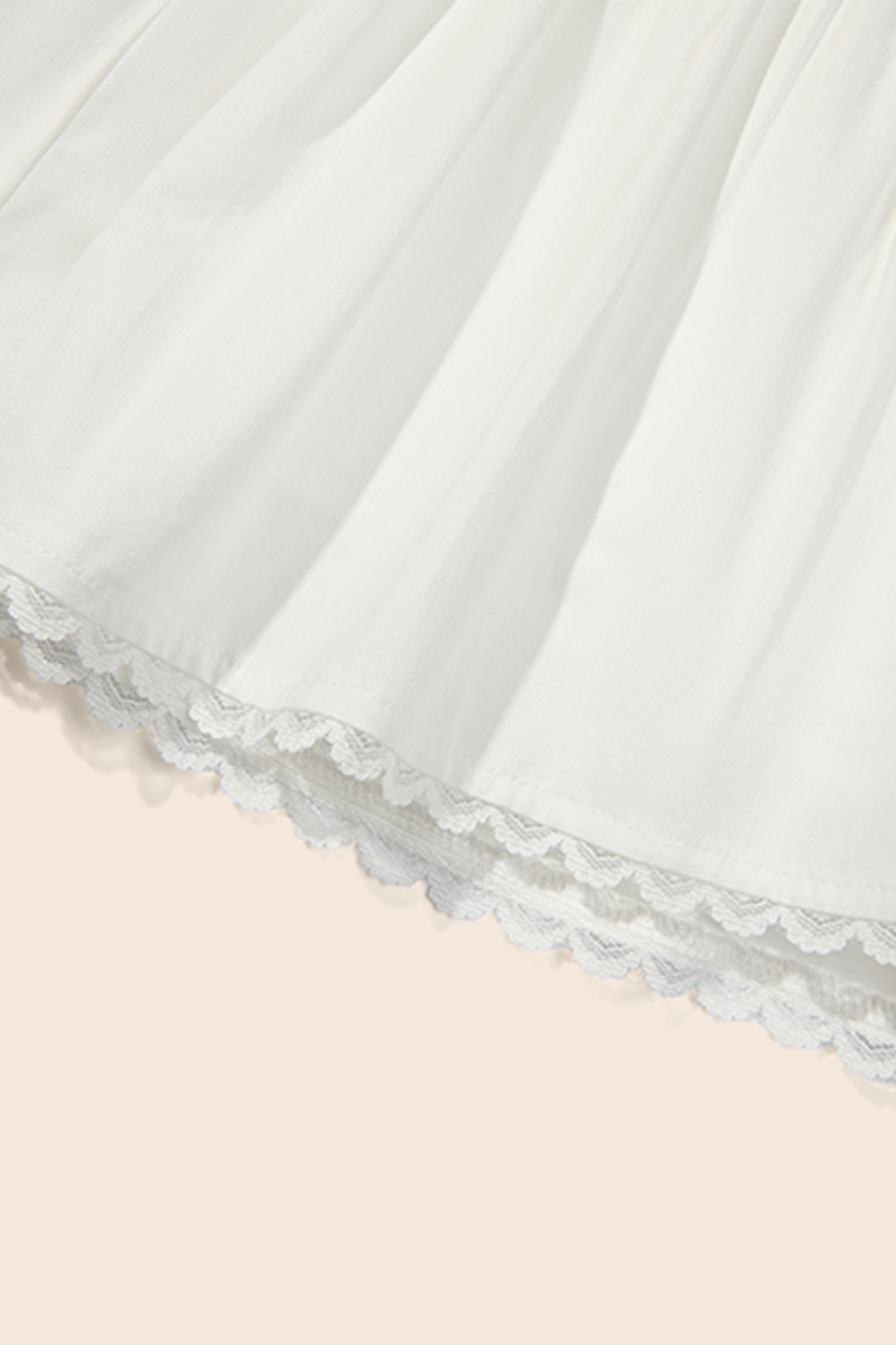 Lace Hem Tiered Mini Skirt|yescci-YESCCI.com