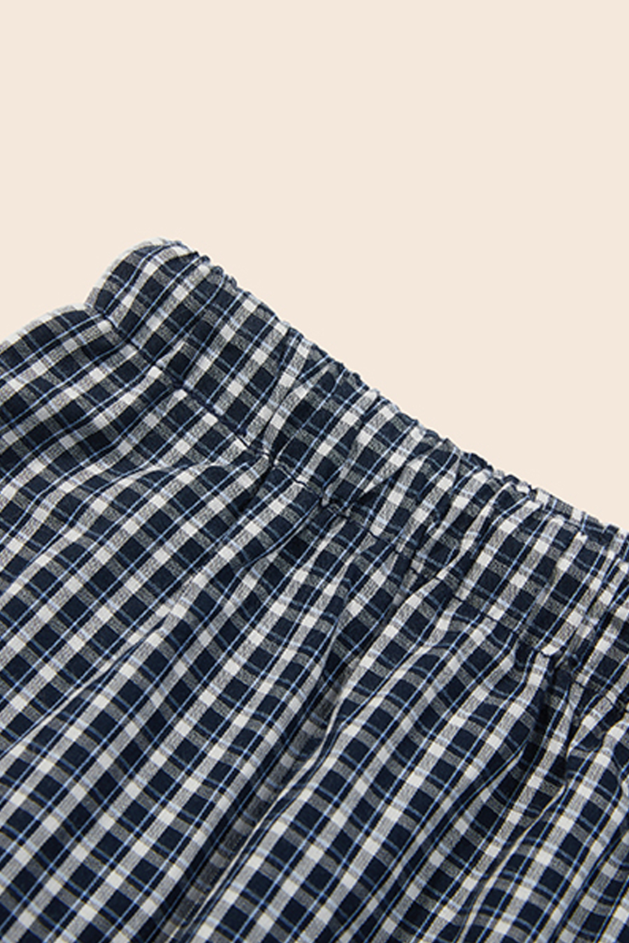 Casual Loose Gingham Pants|yescci-YESCCI.com