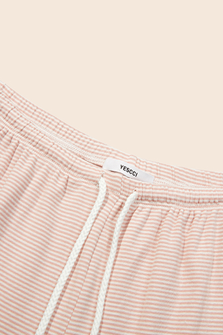 Striped Drawstring Wide Leg Pants|yescci-YESCCI.com