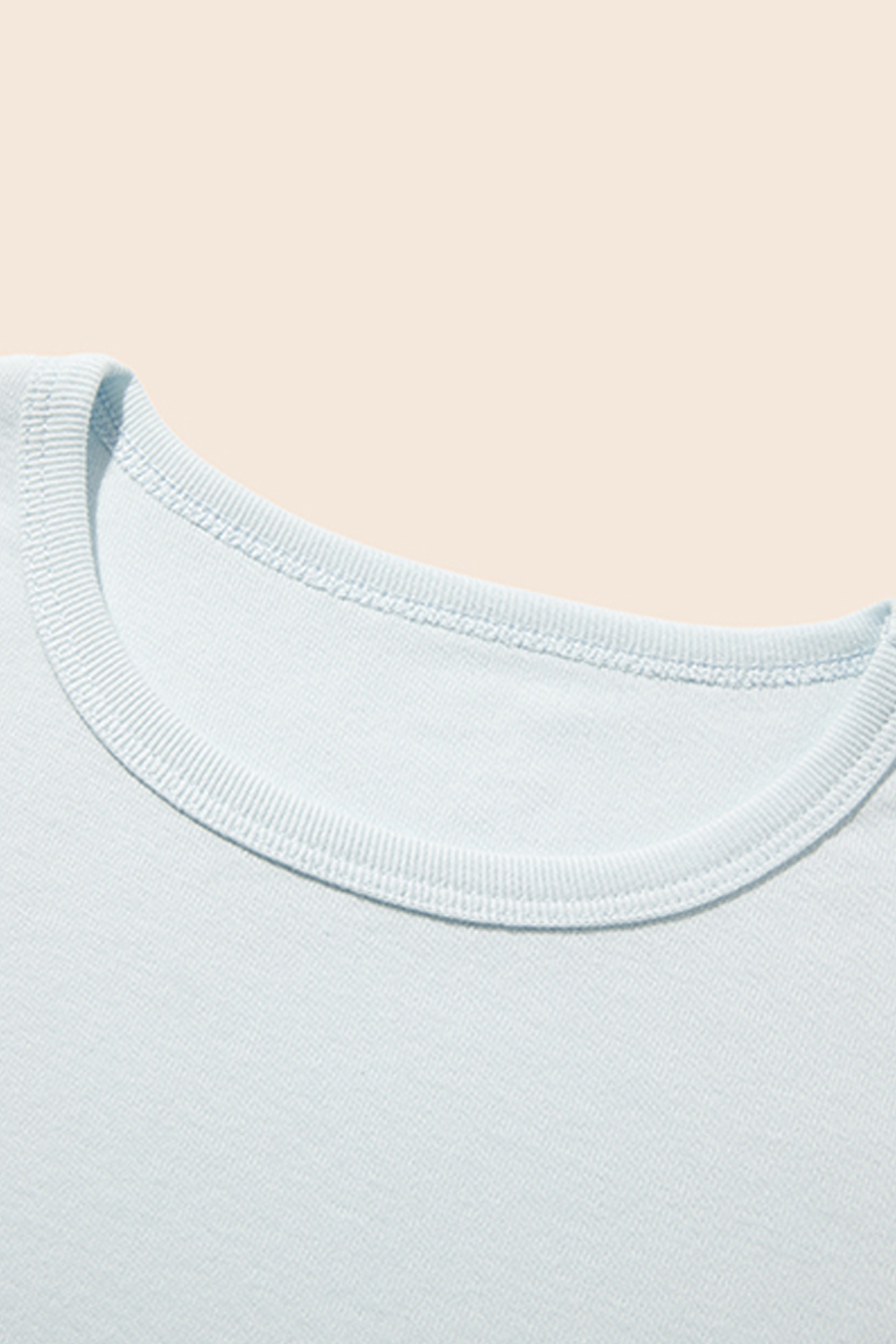 Slim Fit Plain Crew Neck Tee|yescci-YESCCI.com
