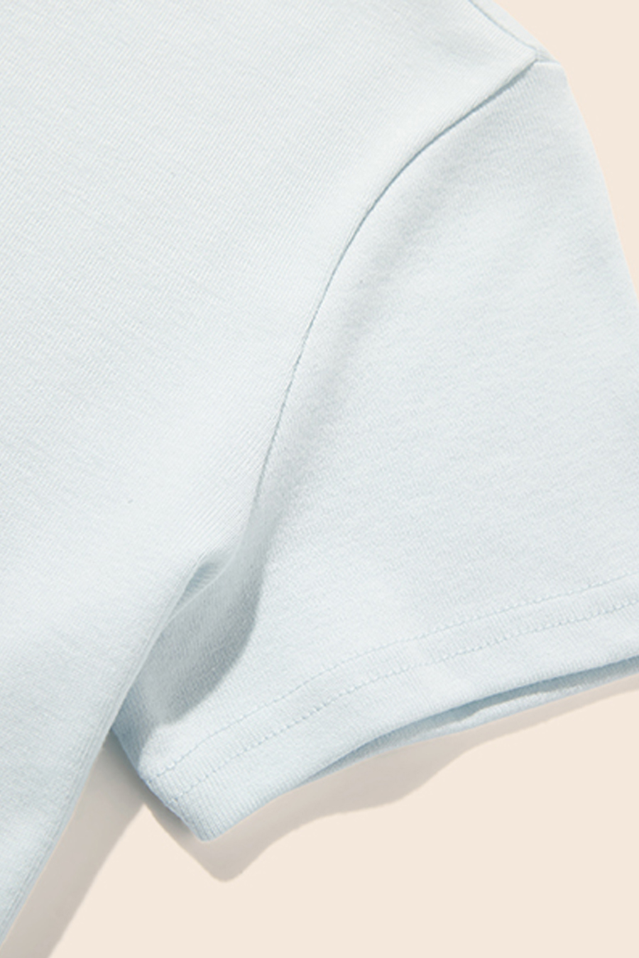 Slim Fit Plain Crew Neck Tee|yescci-YESCCI.com