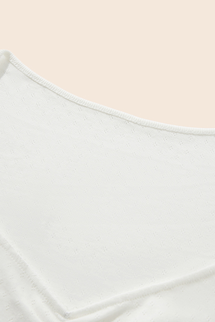Square Neck Ruched Knit Tee|yescci-YESCCI.com