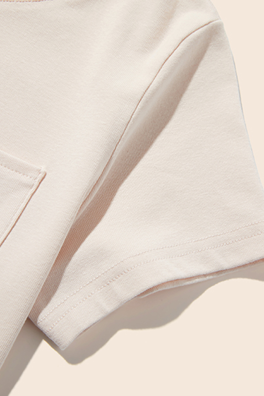 Casual Solid Color Pocket Tee|yescci-YESCCI.com