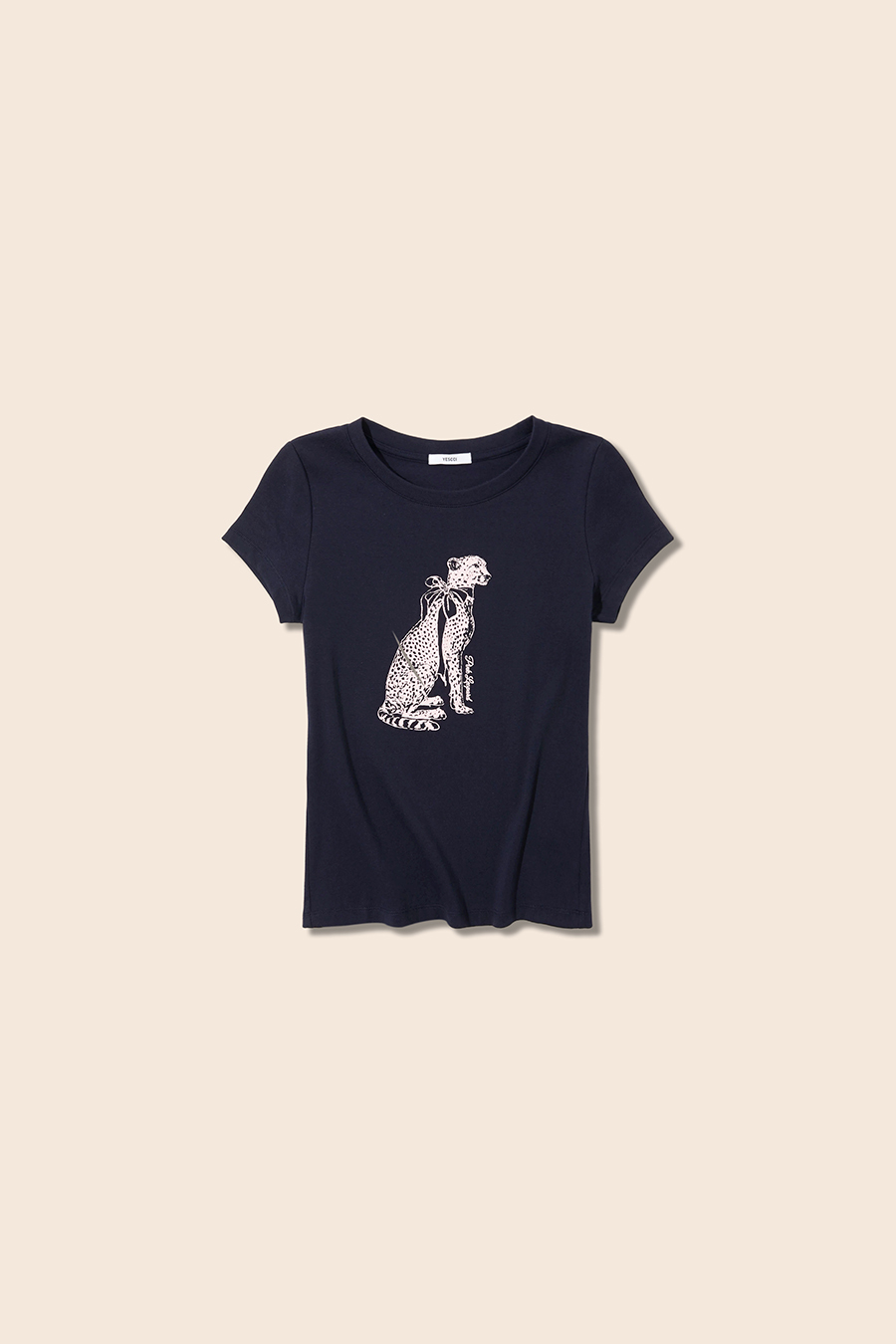 Cheetah Print Short Sleeve Tee|yescci-YESCCI.com