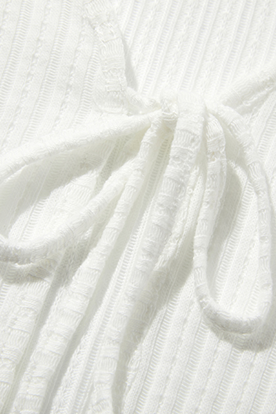 Bow Tie Ribbed Cardigan|yescci
