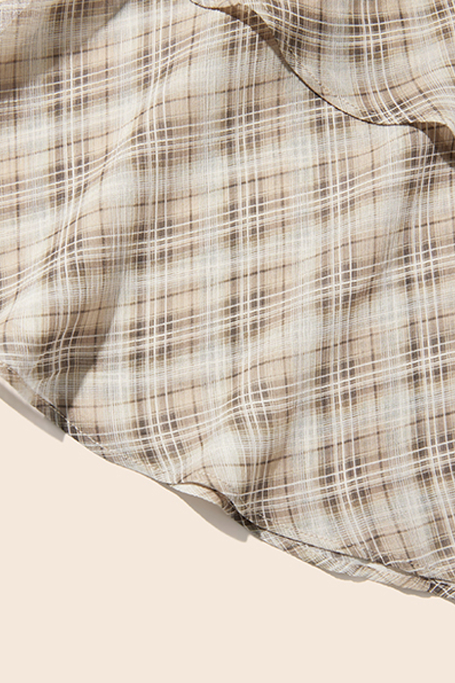 Asymmetric Tiered Plaid Skirt