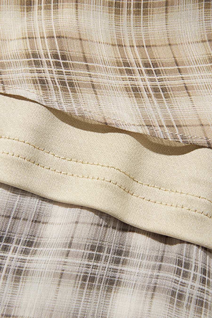 Asymmetric Tiered Plaid Skirt