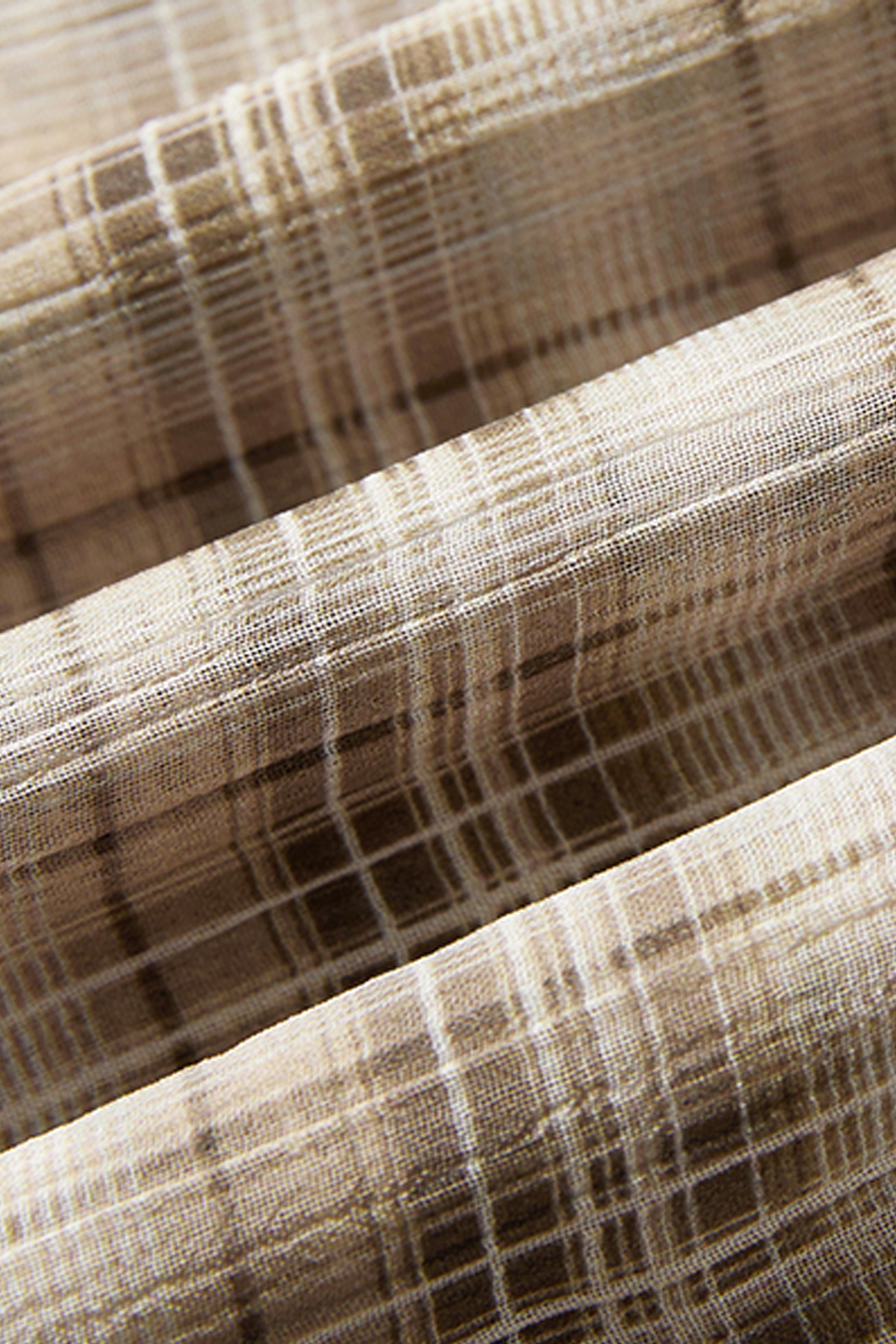 Asymmetric Tiered Plaid Skirt