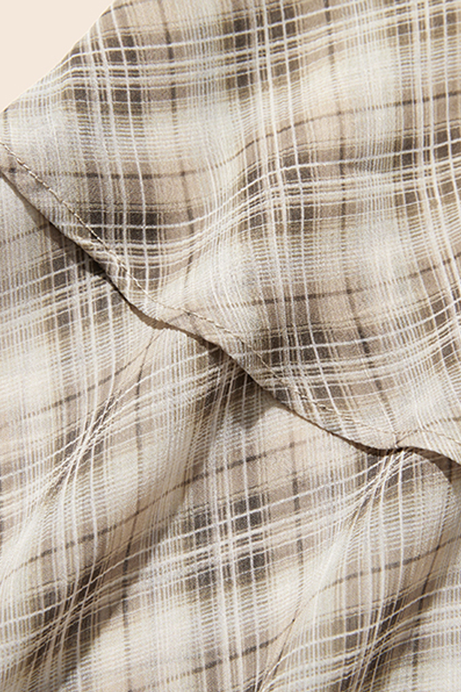 Asymmetric Tiered Plaid Skirt