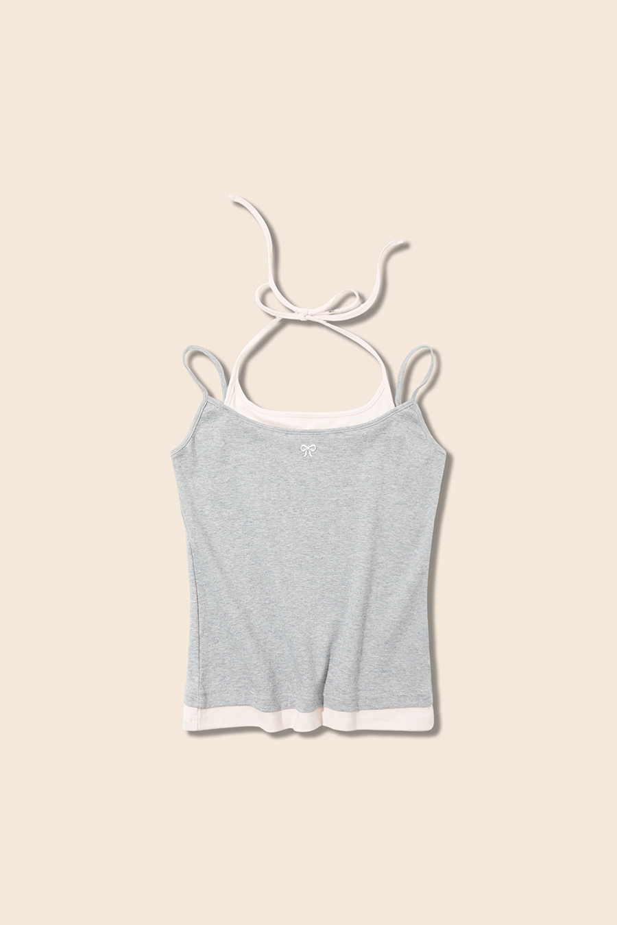 Layered-Look Halter Tank Top|yescci-YESCCI.com