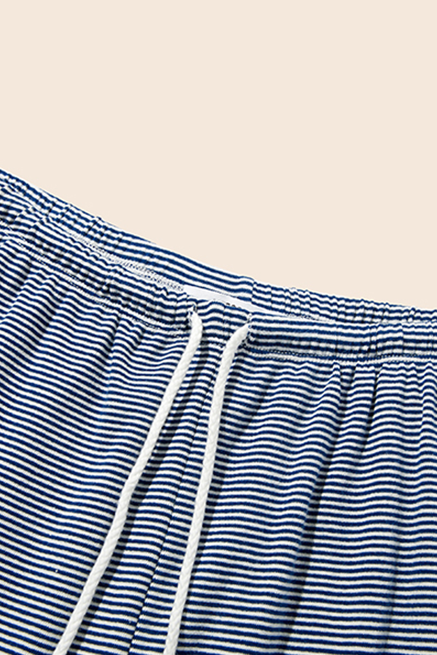 Striped Drawstring Wide Leg Pants|yescci-YESCCI.com