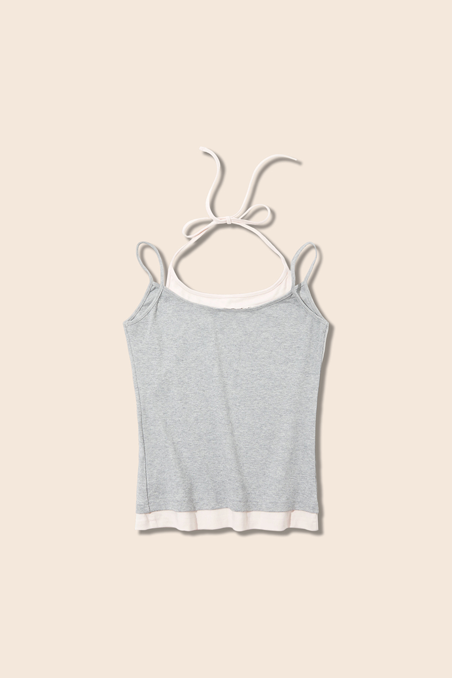 Layered-Look Halter Tank Top|yescci-YESCCI.com