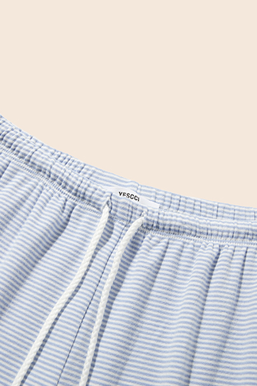 Striped Drawstring Wide Leg Pants|yescci-YESCCI.com
