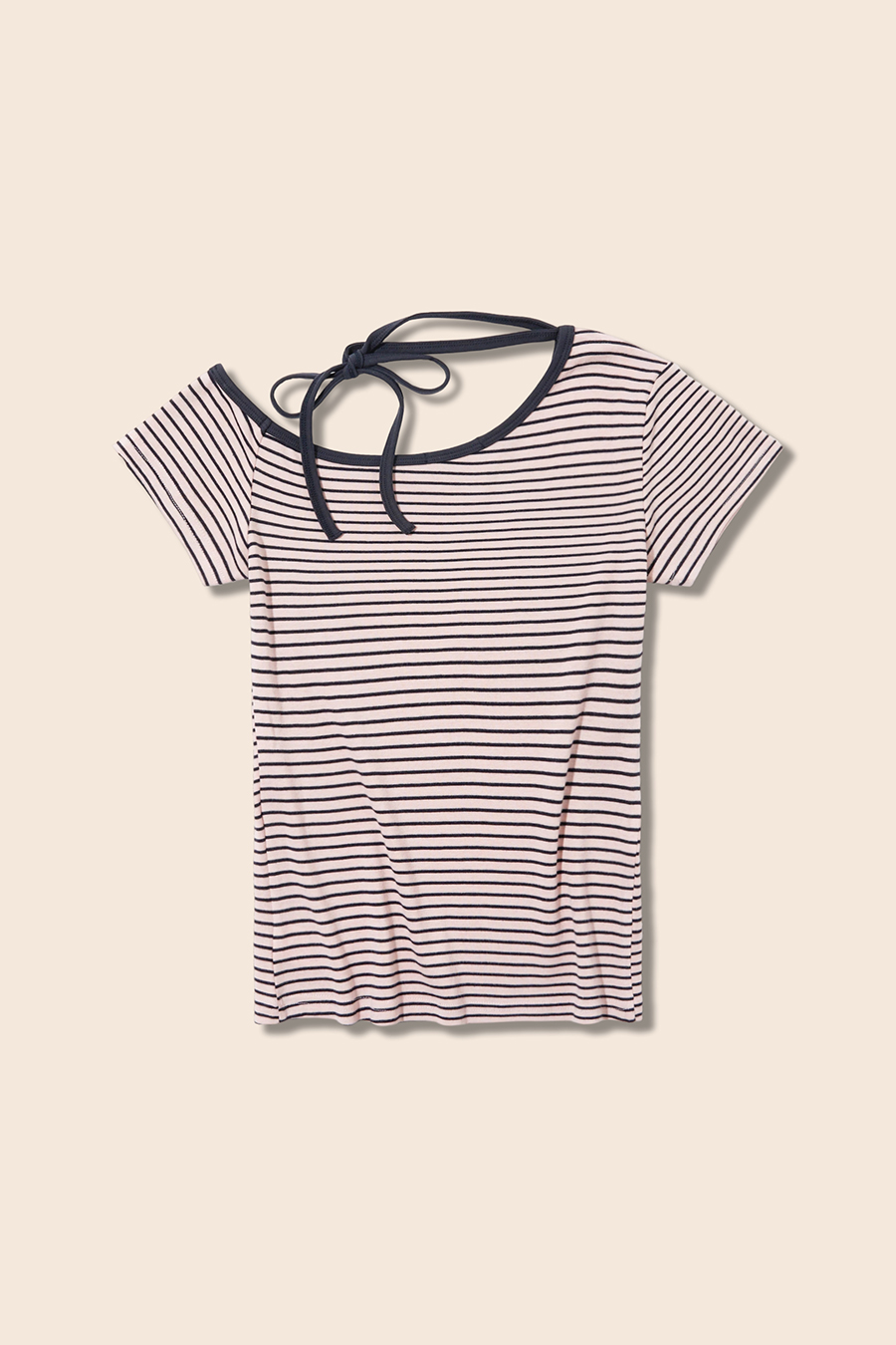 Striped Off-Shoulder Top|yescci-YESCCI.com