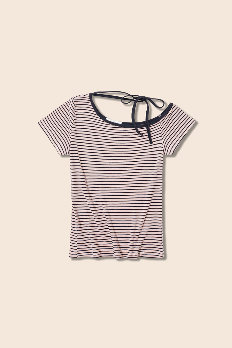 Striped Off-Shoulder Top|yescci-YESCCI.com