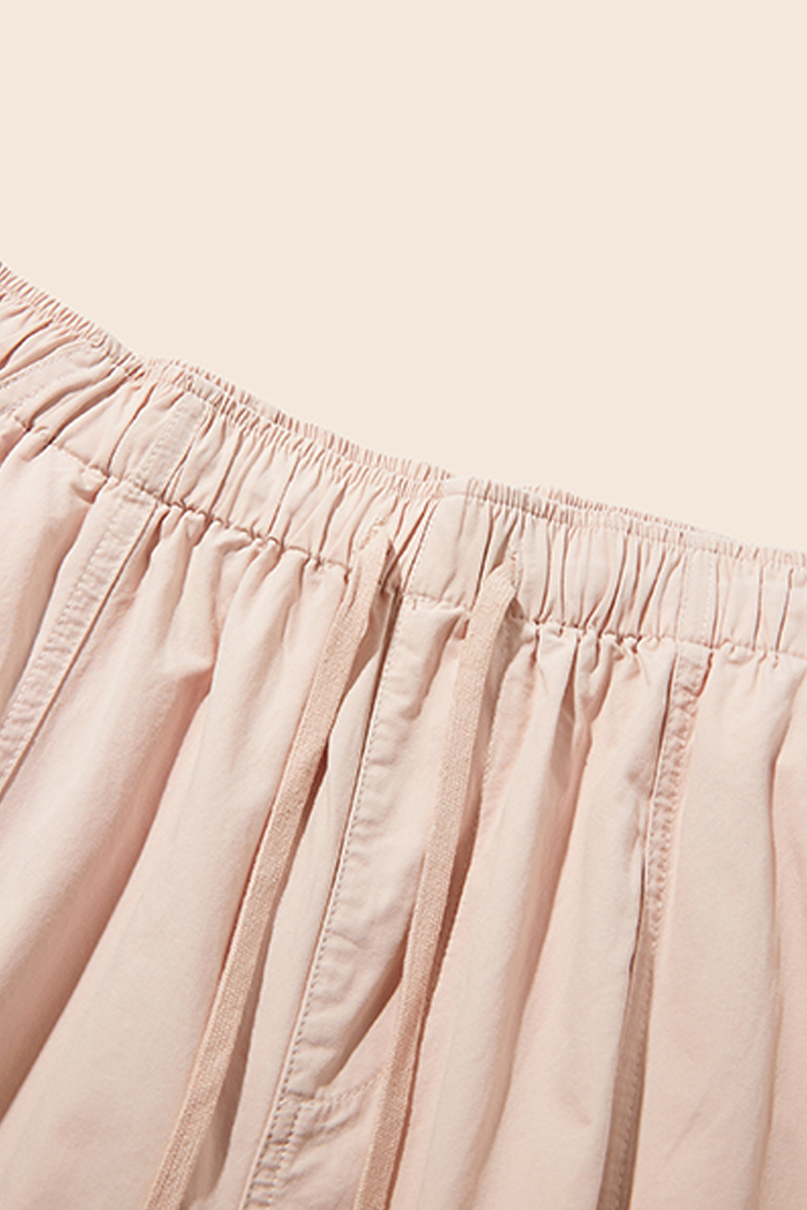 Drawstring Waist Wide Leg Pants|yescci-YESCCI.com