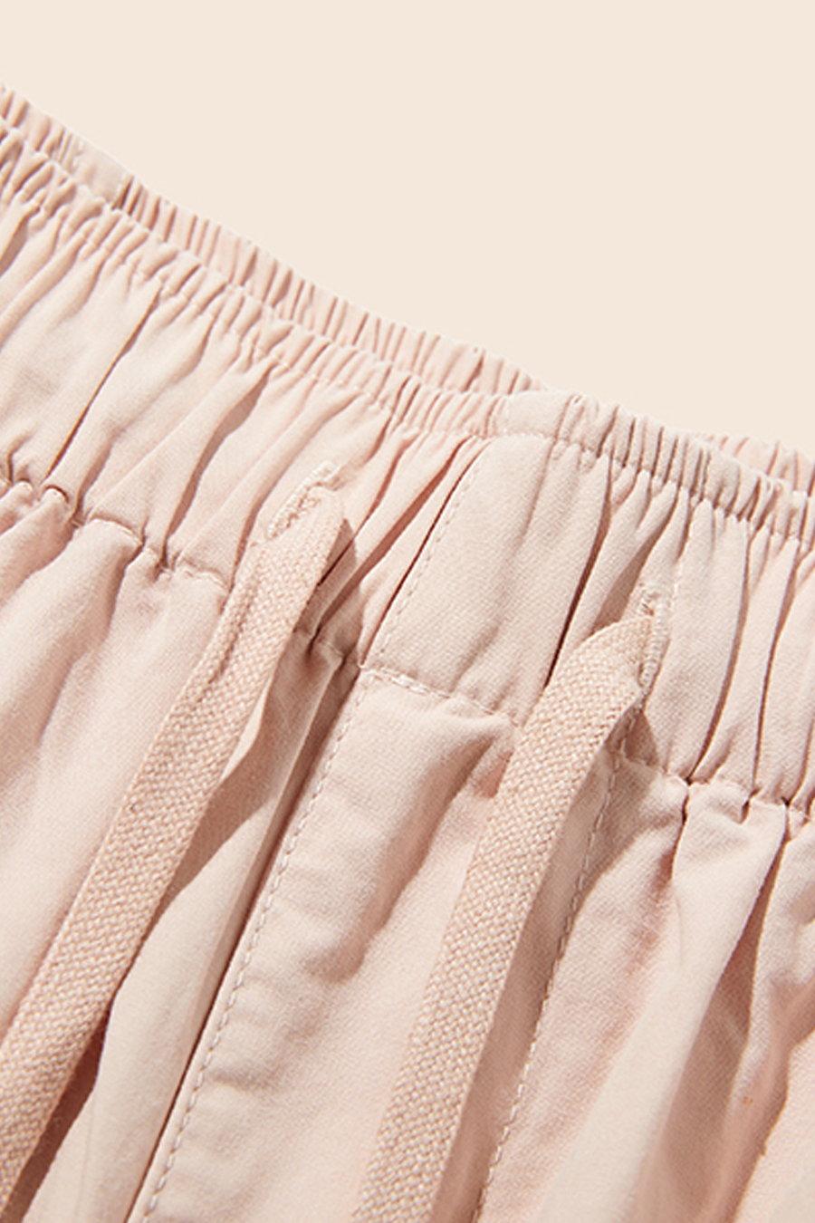 Drawstring Waist Wide Leg Pants|yescci-YESCCI.com