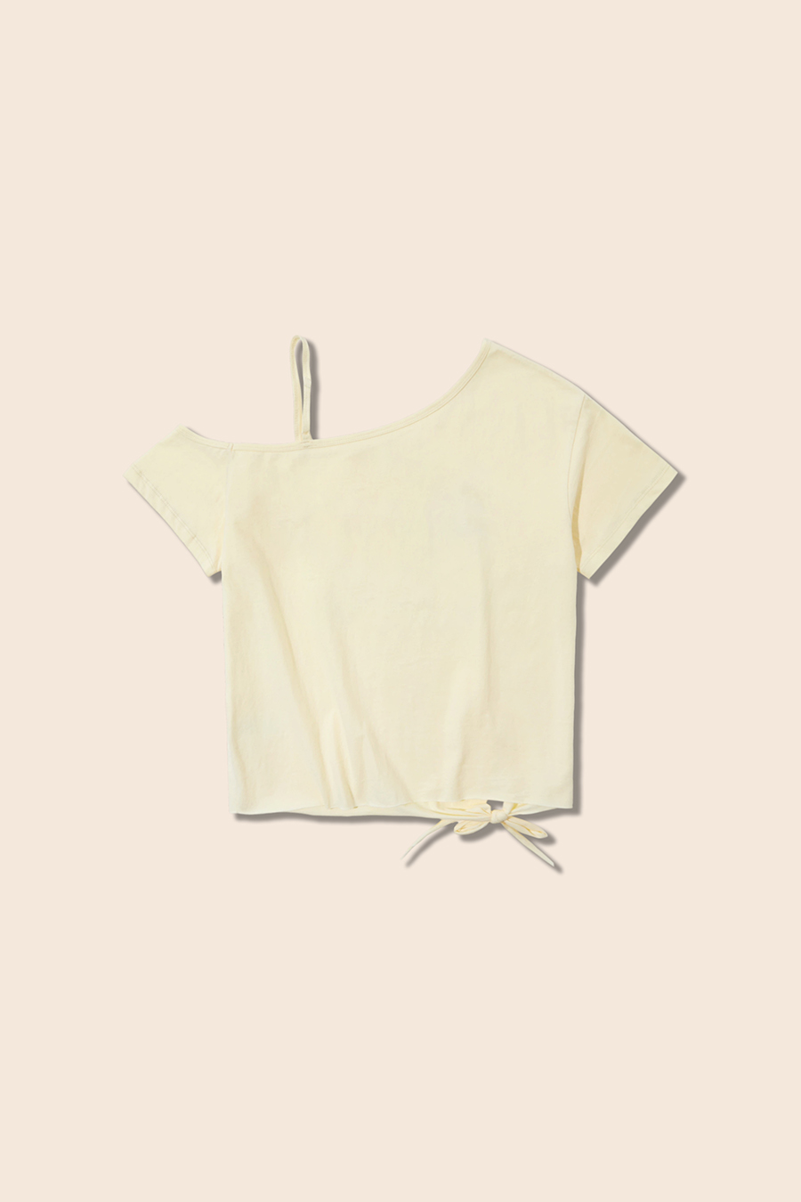 Vacation Print Asymmetrical Tee|yescci