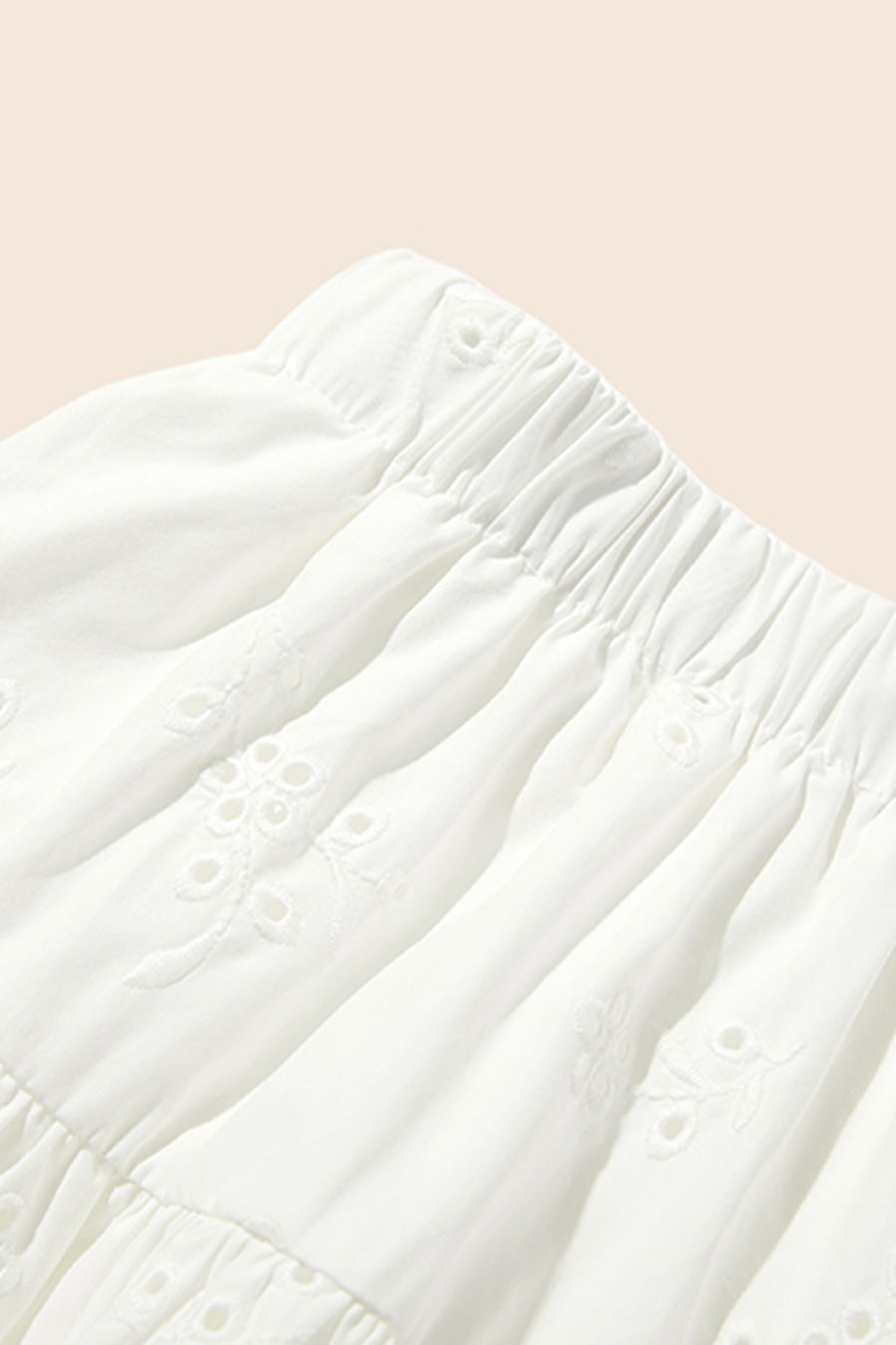 Sweet White Tiered Ruffle Skirt|yescci-YESCCI.com