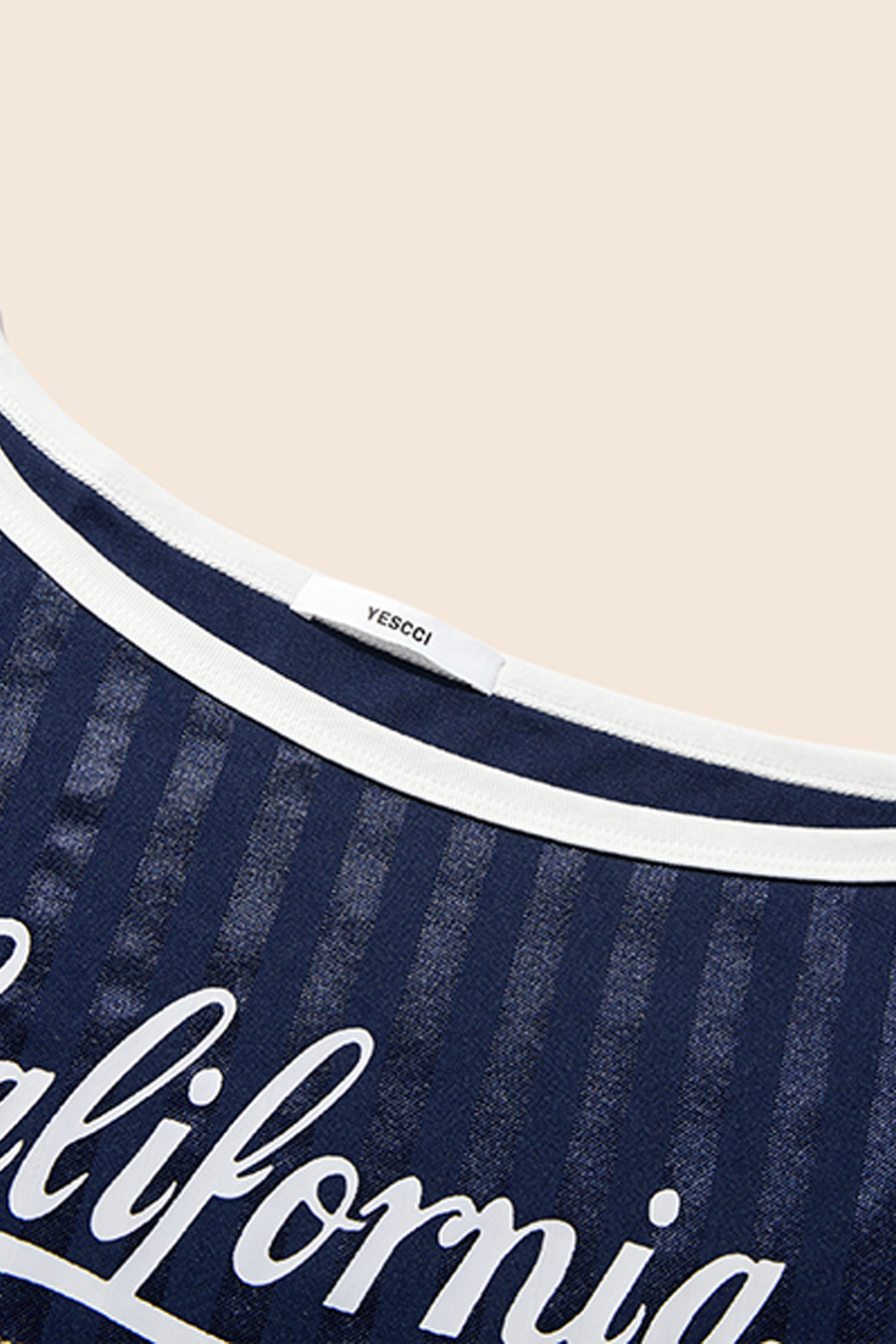 Retro Athletic Style Off-Shoulder Top|yescci