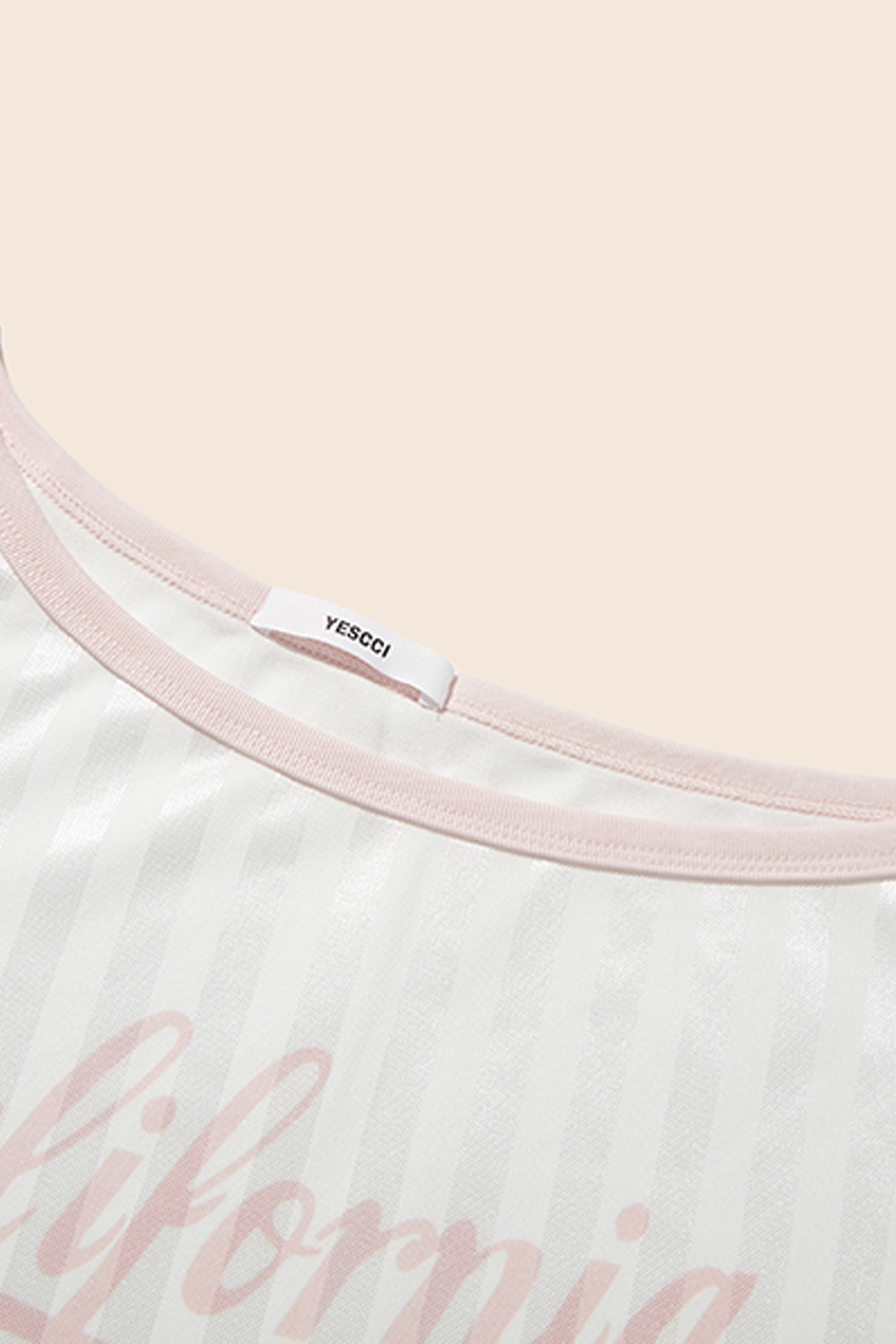 Retro Athletic Style Off-Shoulder Top|yescci