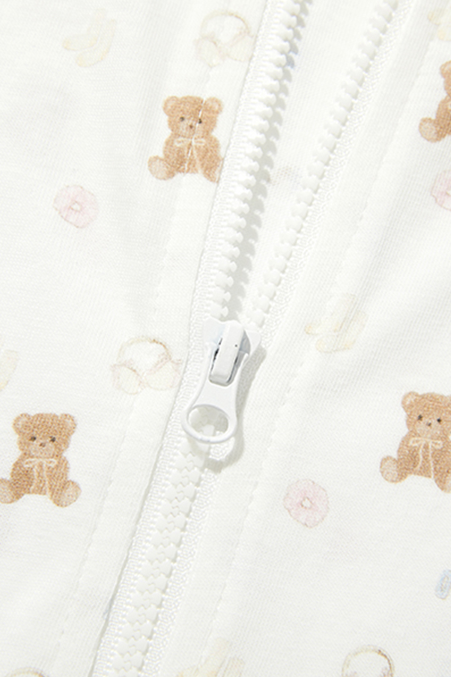 Bear Print Long Sleeve Hoodie|yescci
