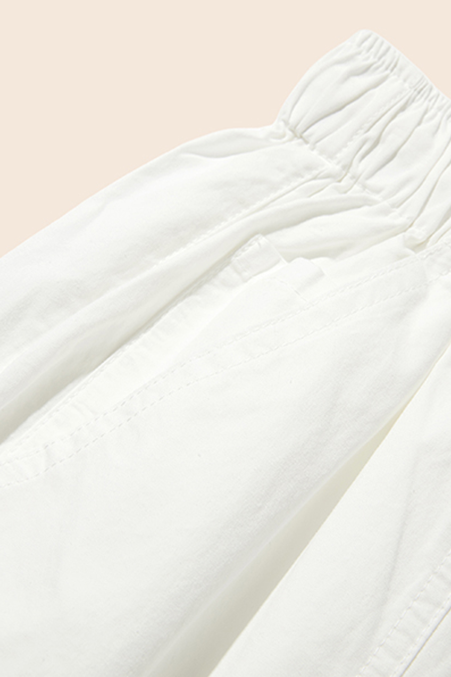 Drawstring Waist Wide Leg Pants|yescci-YESCCI.com