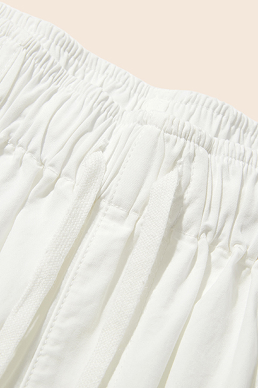 Drawstring Waist Wide Leg Pants|yescci-YESCCI.com