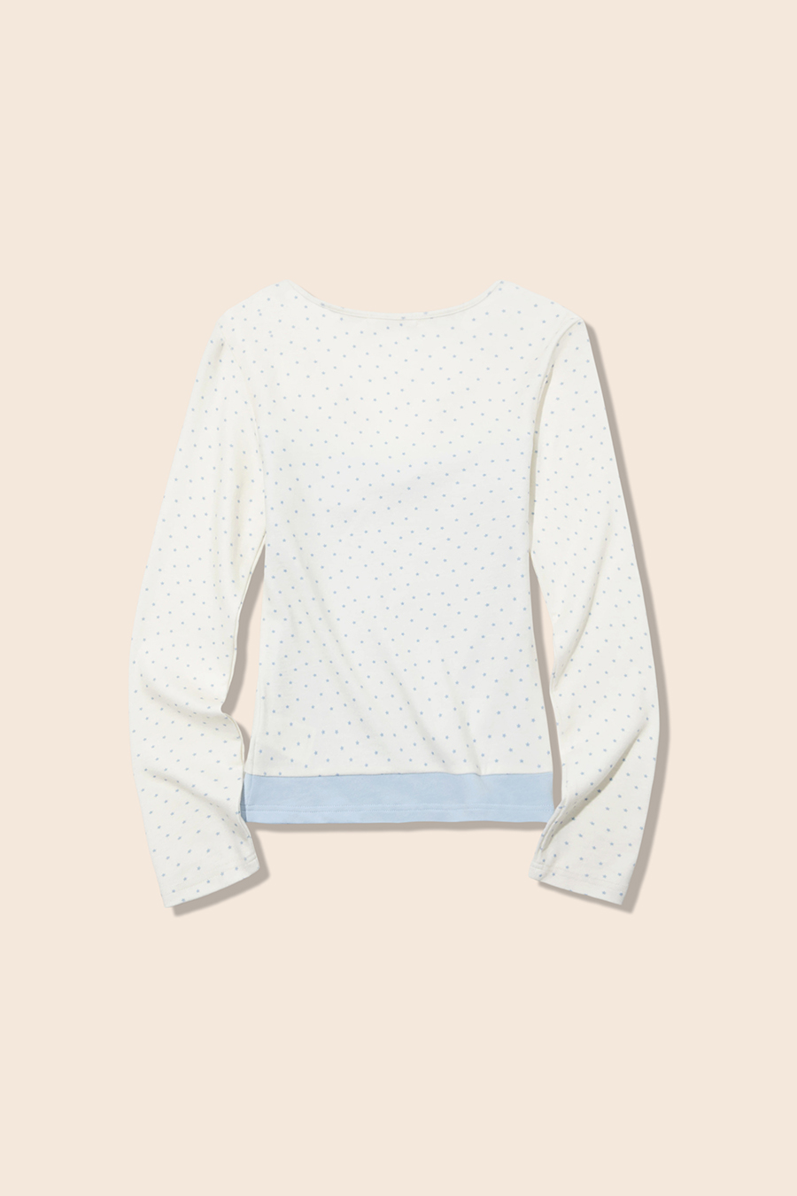 Color-Block V-Neck Blouse|yescci-YESCCI.com