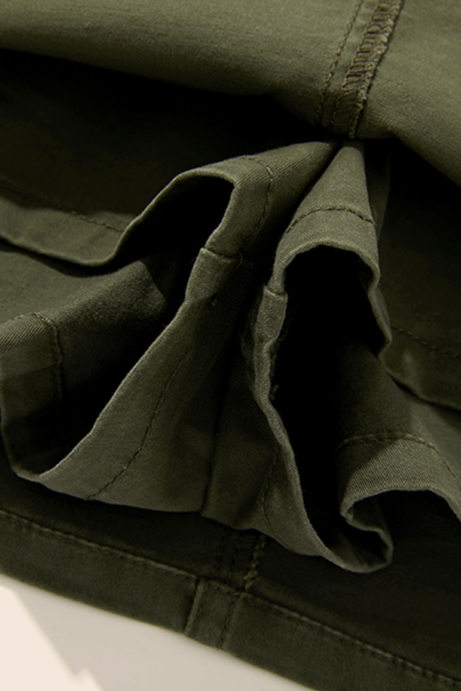 Elastic Waist Utility Mini Skirt|yescci-YESCCI.com