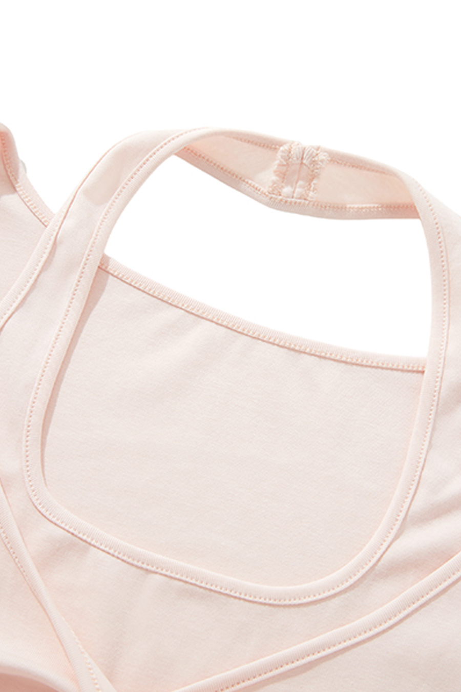 Faux Layer Halter Twist Front Tee|yescci-YESCCI.com
