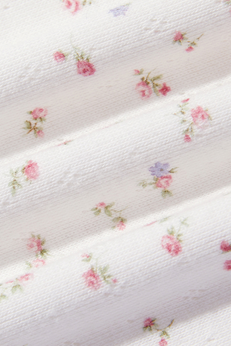 White Floral Print Casual Pants|yescci-YESCCI.com