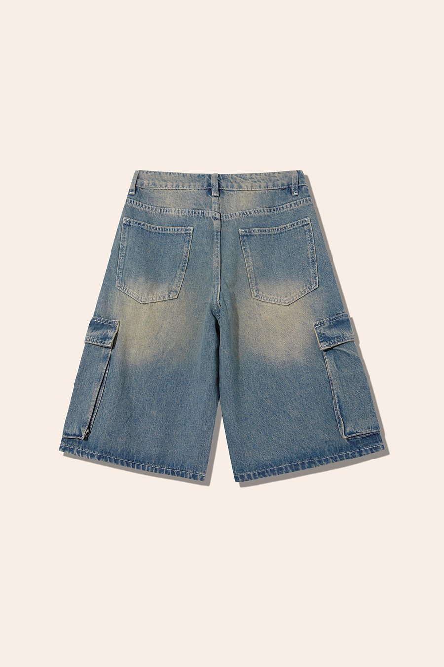 Retro Denim Cargo Shorts|yescci