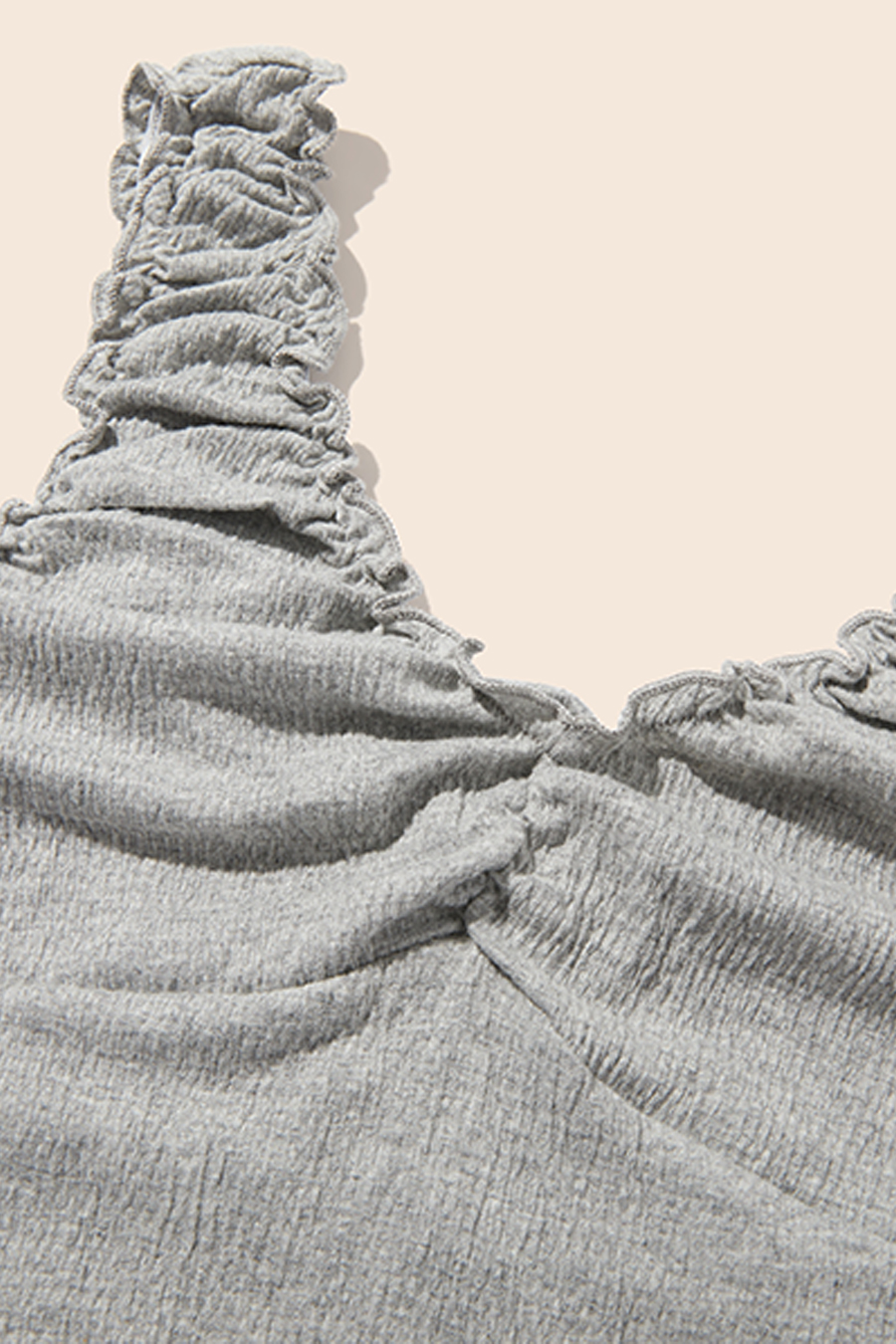 Sweet V-Neck Ruffle Strap Cami|yescci