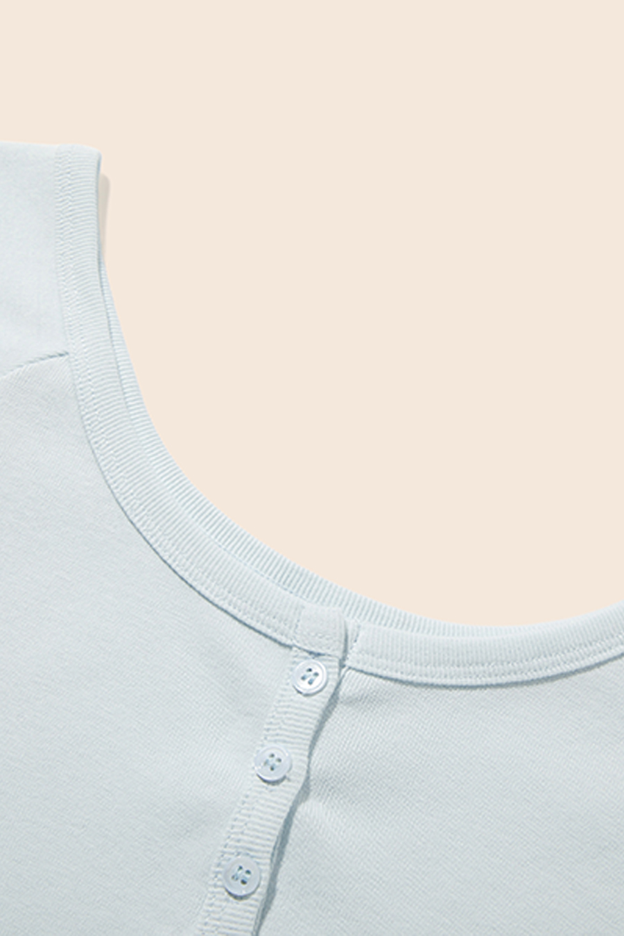 U-Neck Short Sleeve Top|yescci