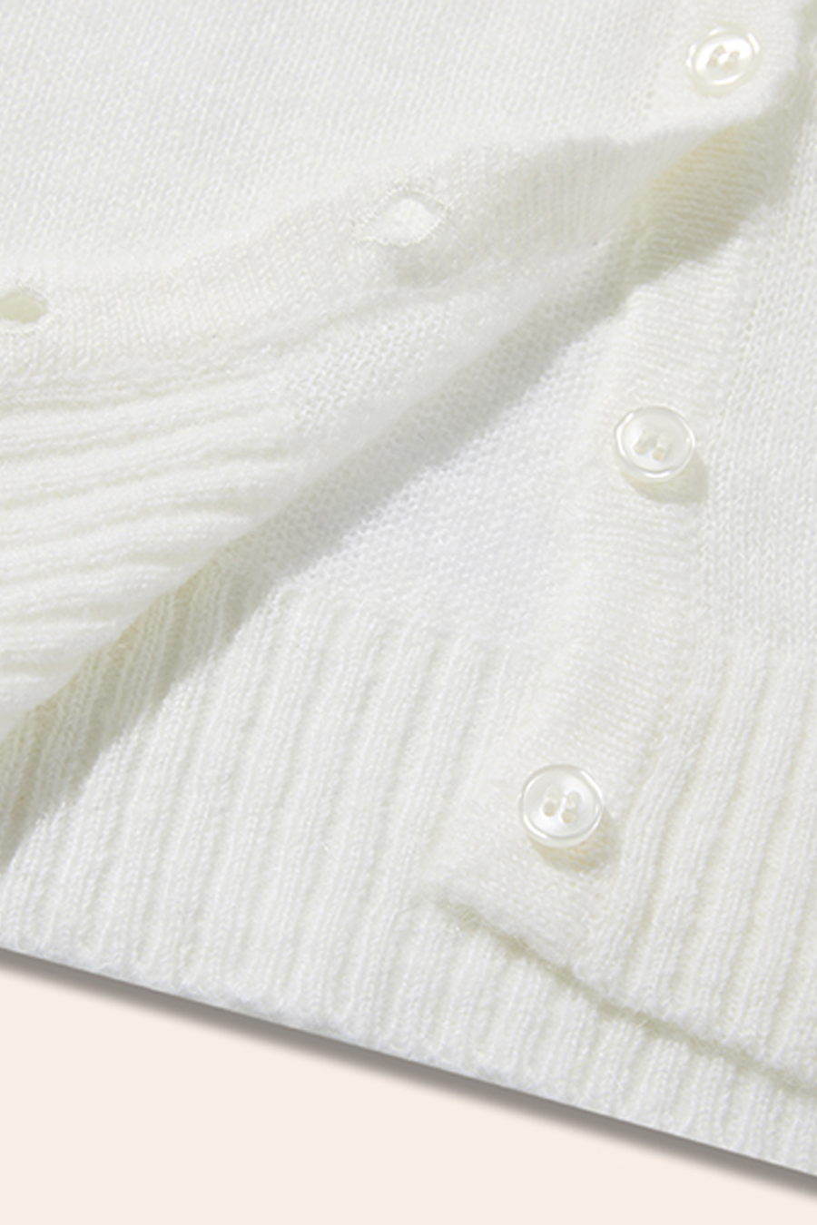 Delicate Scallop Edge Knit Top|yescci-YESCCI.com