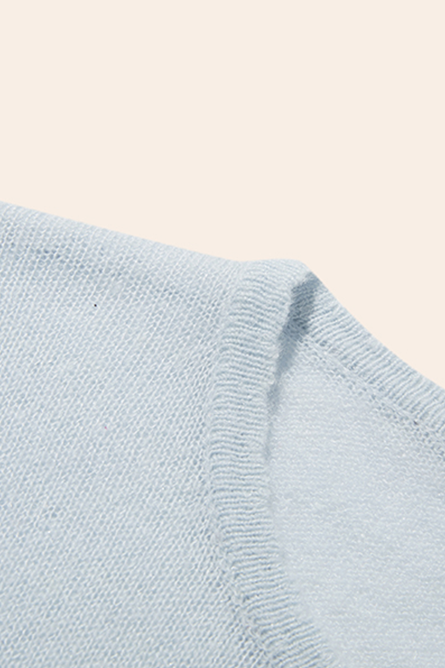 Delicate Scallop Edge Knit Top|yescci-YESCCI.com